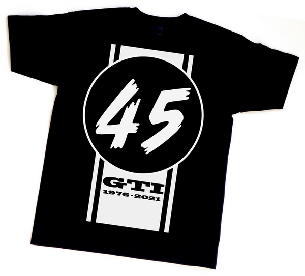 The 45th anniversary T-shirt: "45 - GTI 1976 - 2021"